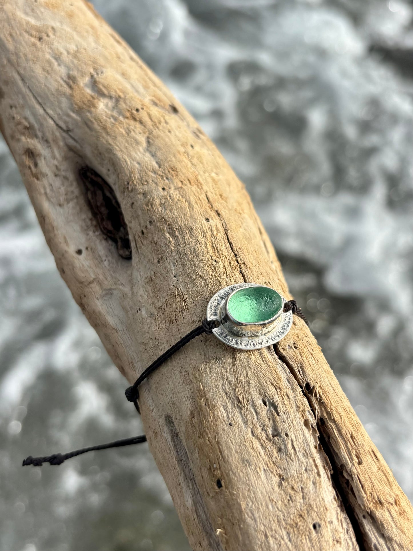 925/- Silber Armband & Atlantik Kristall